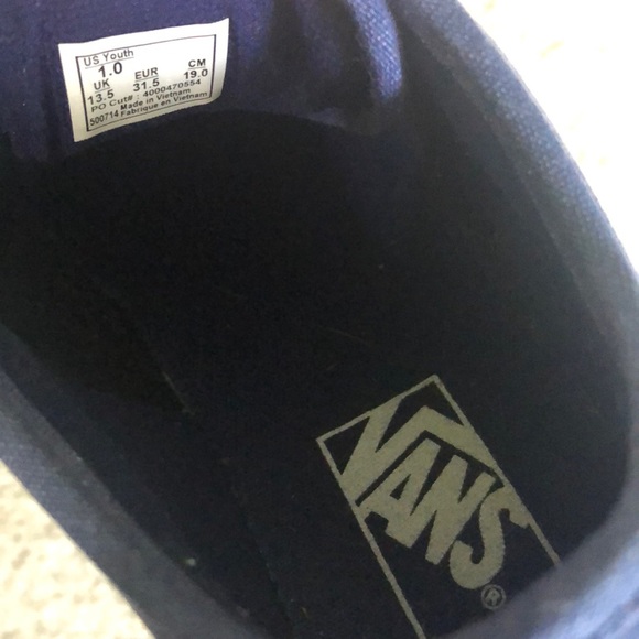 Vans Atwood Canvas Blue Kids size 1 - Picture 4 of 6